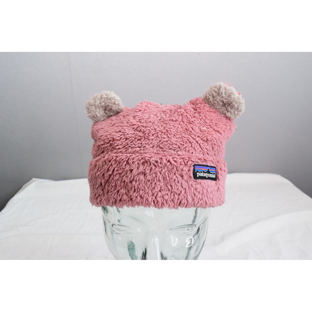 Patagonia Beanie 2T-5T Pink Furry Friends Fleece Ear Hat Kids Winter Outdoor